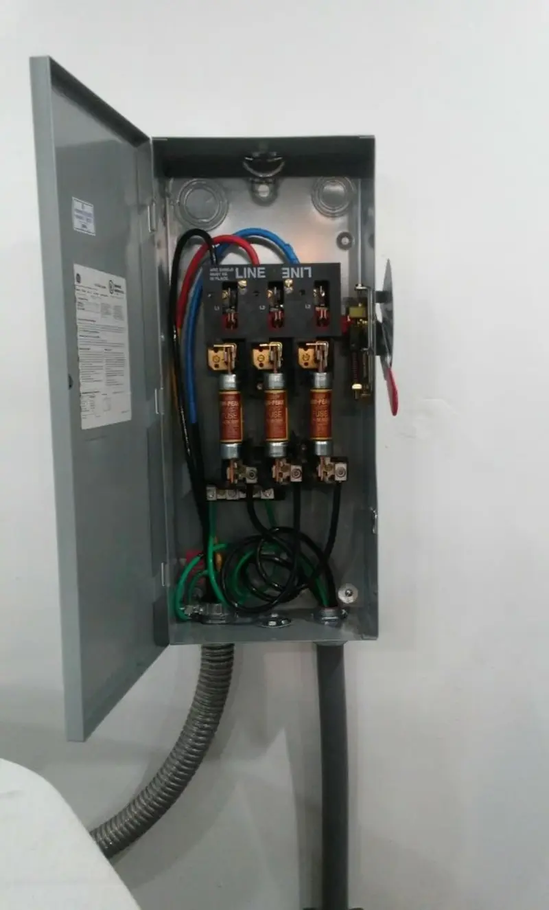 Three-phase disconnect switch installed for Electrical Wiring & Rewiring in Rocklin