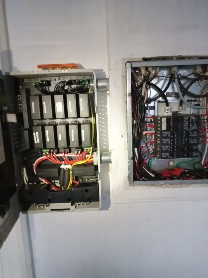 Electrical panel upgrade completed for Security Camera Wiring in Rocklin